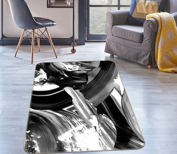 3D Black Gray 27033 Non Slip Rug Mat