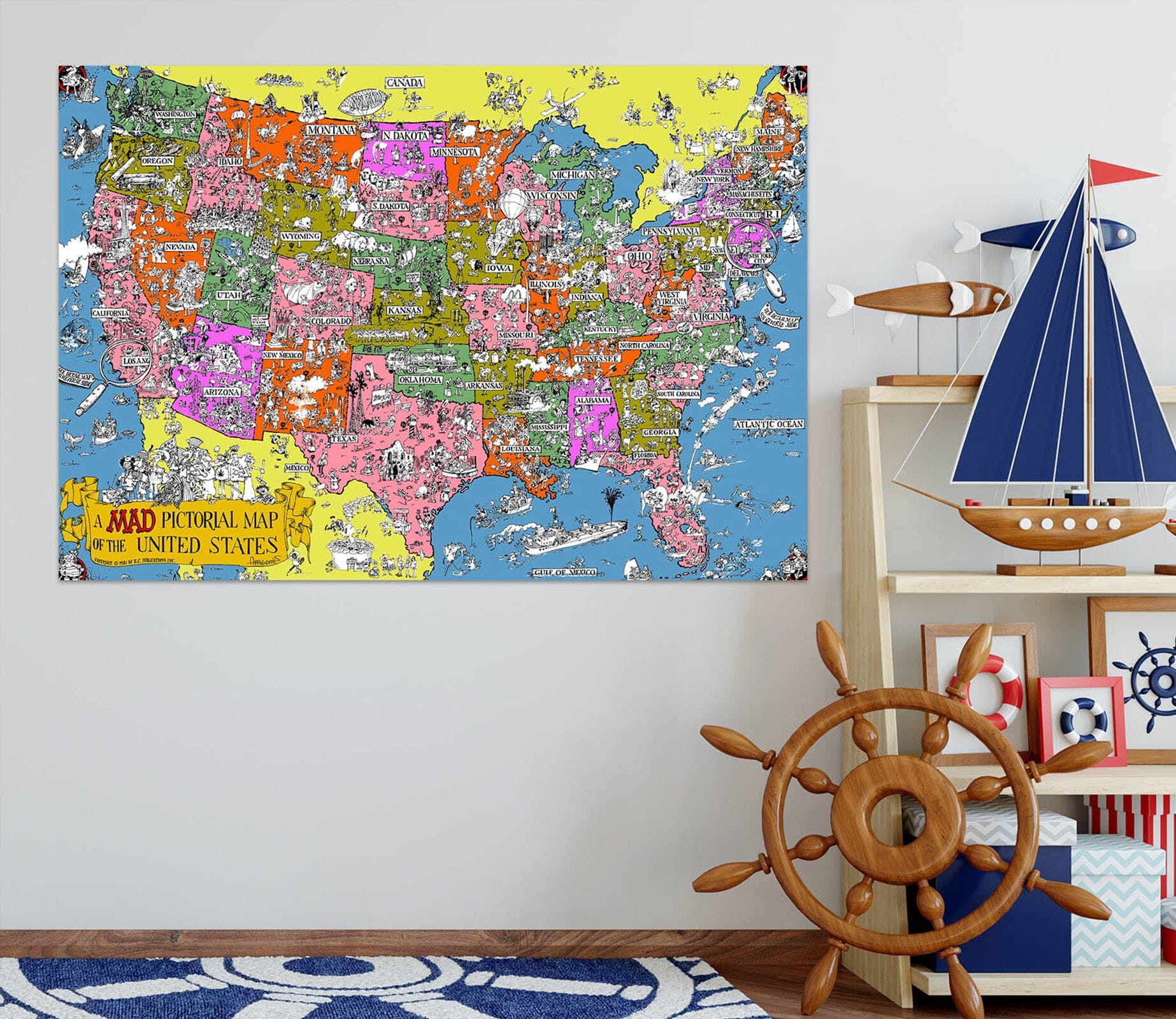 3D Painted Pattern 106 World Map Wall Sticker Wallpaper AJ Wallpaper 2 