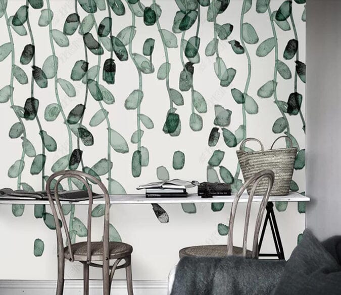 3D Green Leaf 2854 Wall Murals Wallpaper AJ Wallpaper 2 