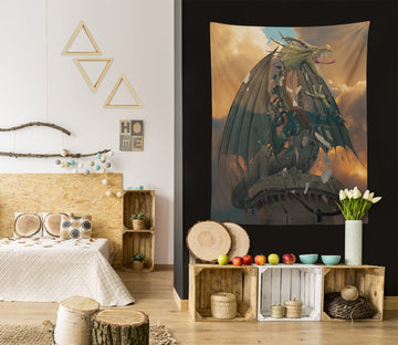 3D Wing Fly Dragon 11738 Vincent Tapestry Hanging Cloth Hang