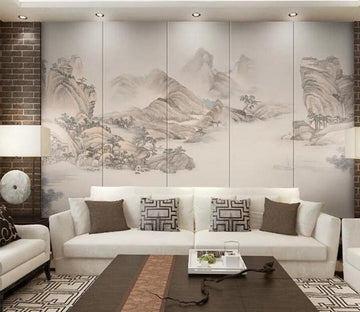 3D Sketch Alpine WC129 Wall Murals Wallpaper AJ Wallpaper 2 