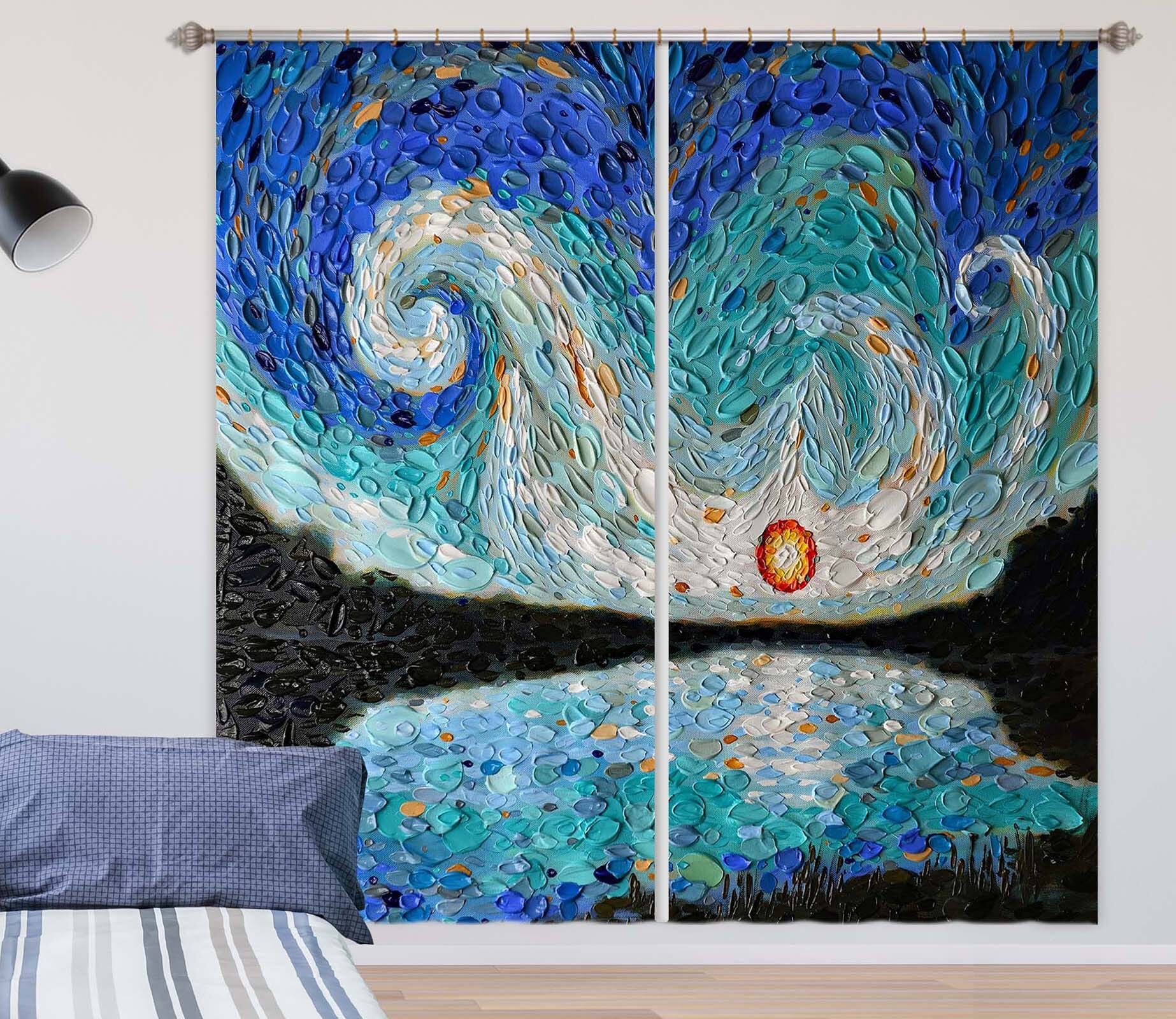 3D Eye Of The Sky 037 Dena Tollefson Curtain Curtains Drapes Curtains AJ Creativity Home 