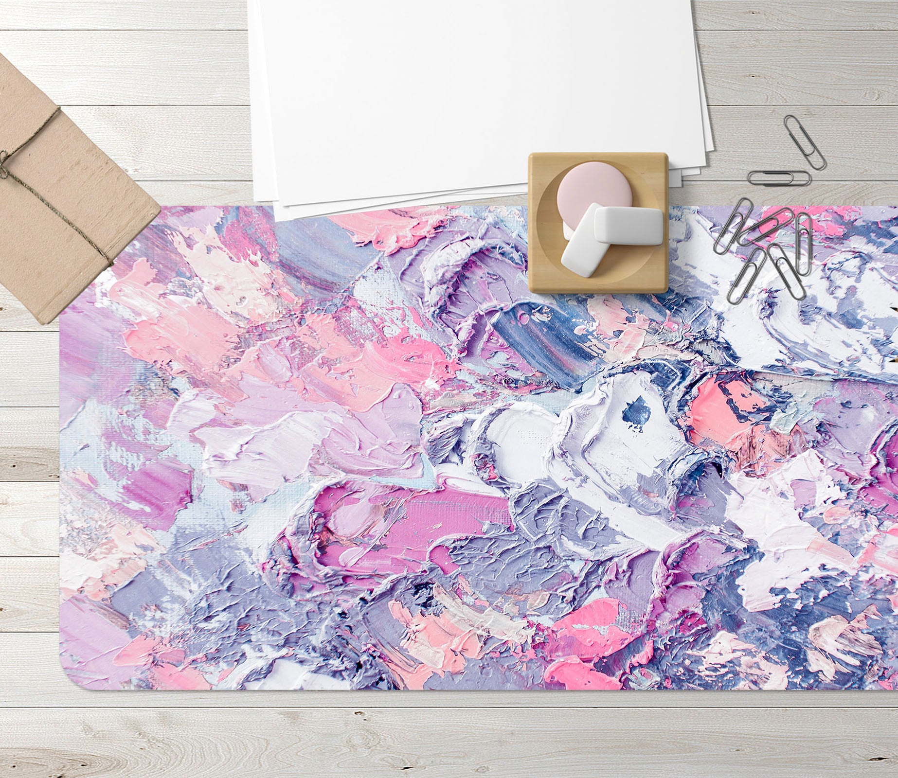 3D Paint Pattern 17178 Desk Mat