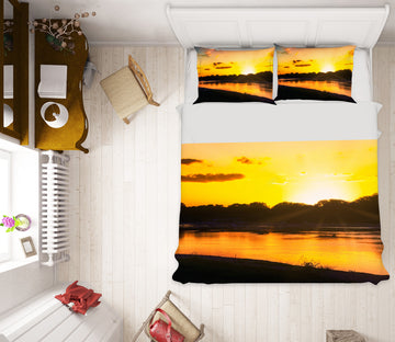3D Lake Sunlight 8531 Beth Sheridan Bedding Bed Pillowcases Quilt