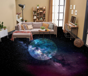 3D Starry Sky Moon 102146 Andrea Haase Floor Mural