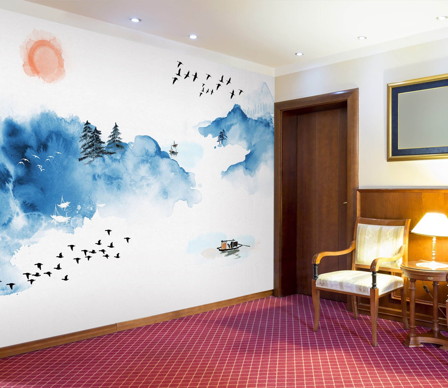 3D Sunrise Bird 1410 Wall Muralss Wallpaper AJ Wallpaper 2 