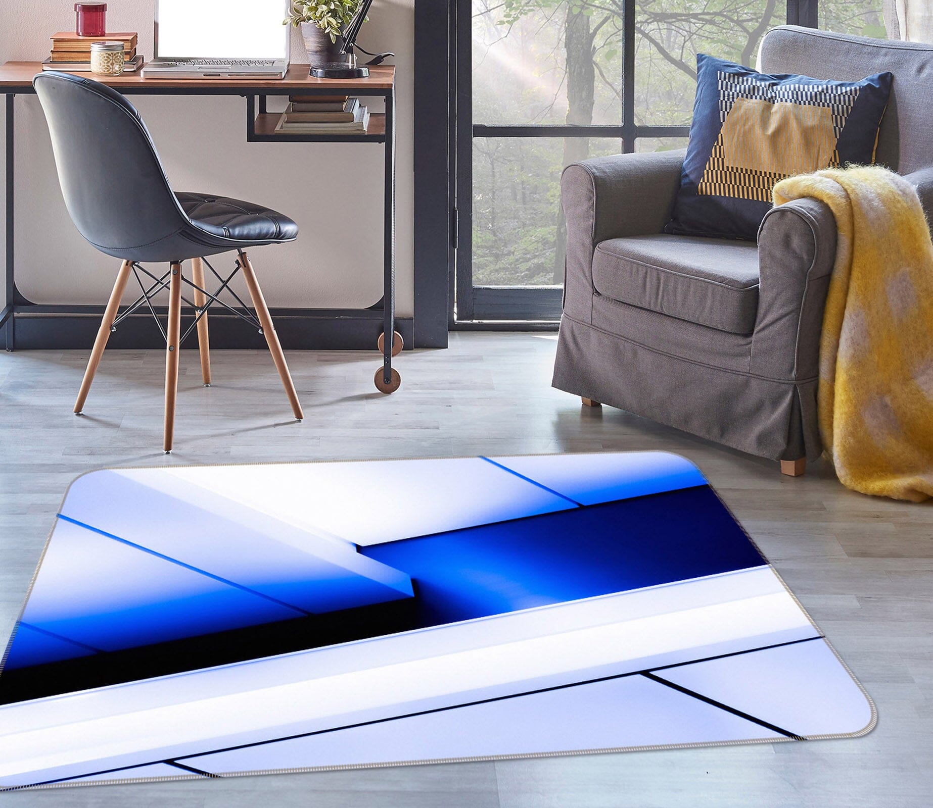 3D Modern Blue 1016 Noirblanc777 Rug Non Slip Rug Mat Mat AJ Creativity Home 