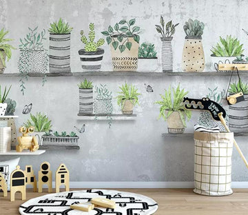 3D Green Plant 024 Wall Murals Wallpaper AJ Wallpaper 2 