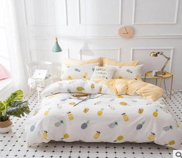 3D Pineapple 17085 Bed Pillowcases Quilt