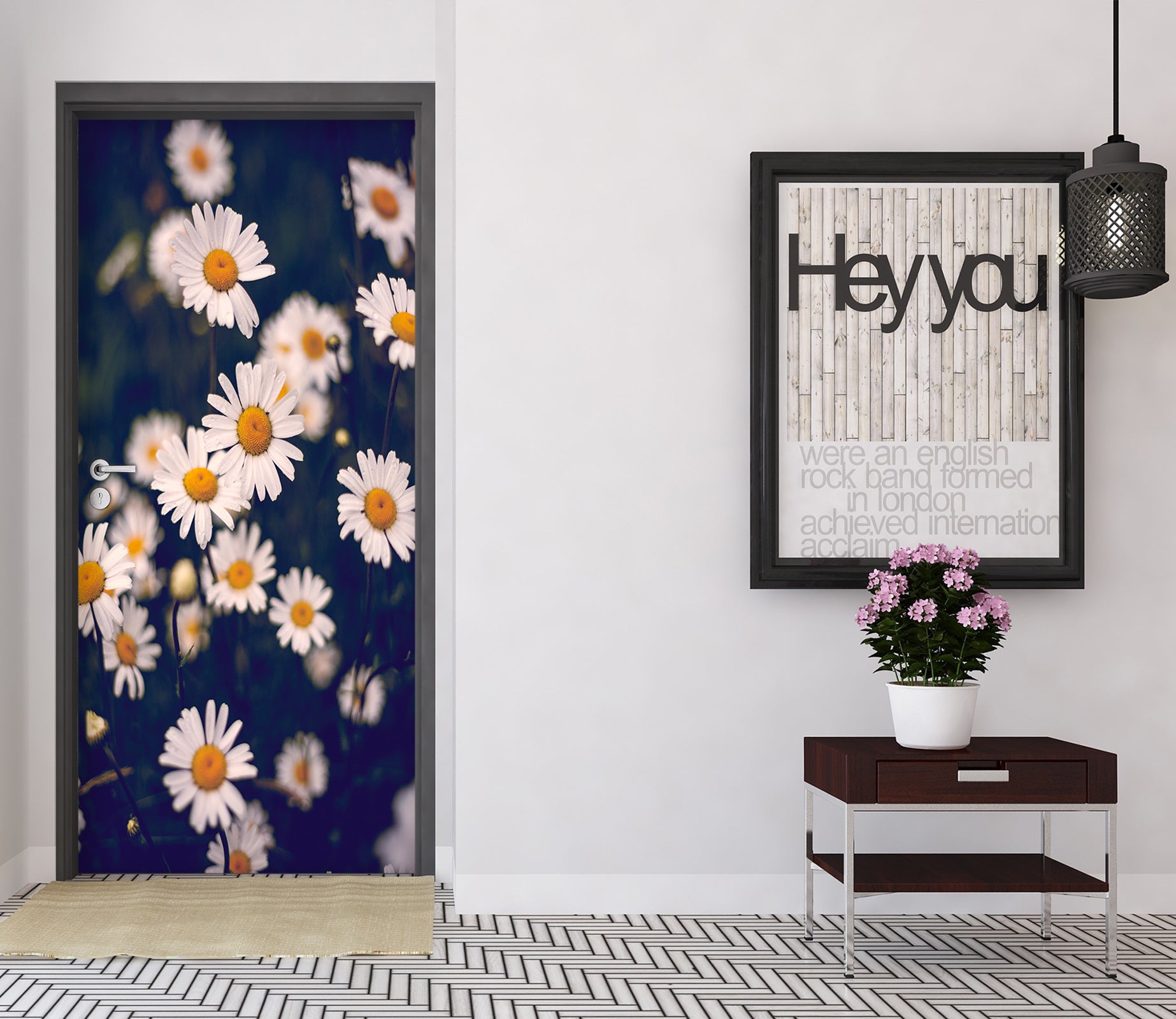 3D Daisy 25199 Door Mural