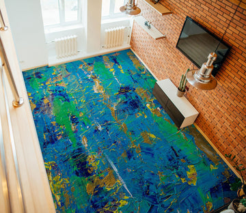 3D Blue Green Oil Painting 96110 Allan P. Friedlander Floor Mural