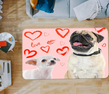 3D Heart Dog 37035 Non Slip Rug Mat