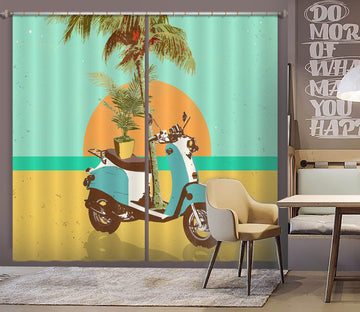 3D Sunrise Beach 054 Showdeer Curtain Curtains Drapes Curtains AJ Creativity Home 