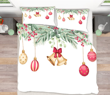 3D Ball Bell Pendant 60232 Bed Pillowcases Quilt