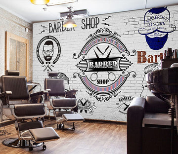 3D Cut Hair 1452 Barber Shop Wall Murals Wallpaper AJ Wallpaper 2 