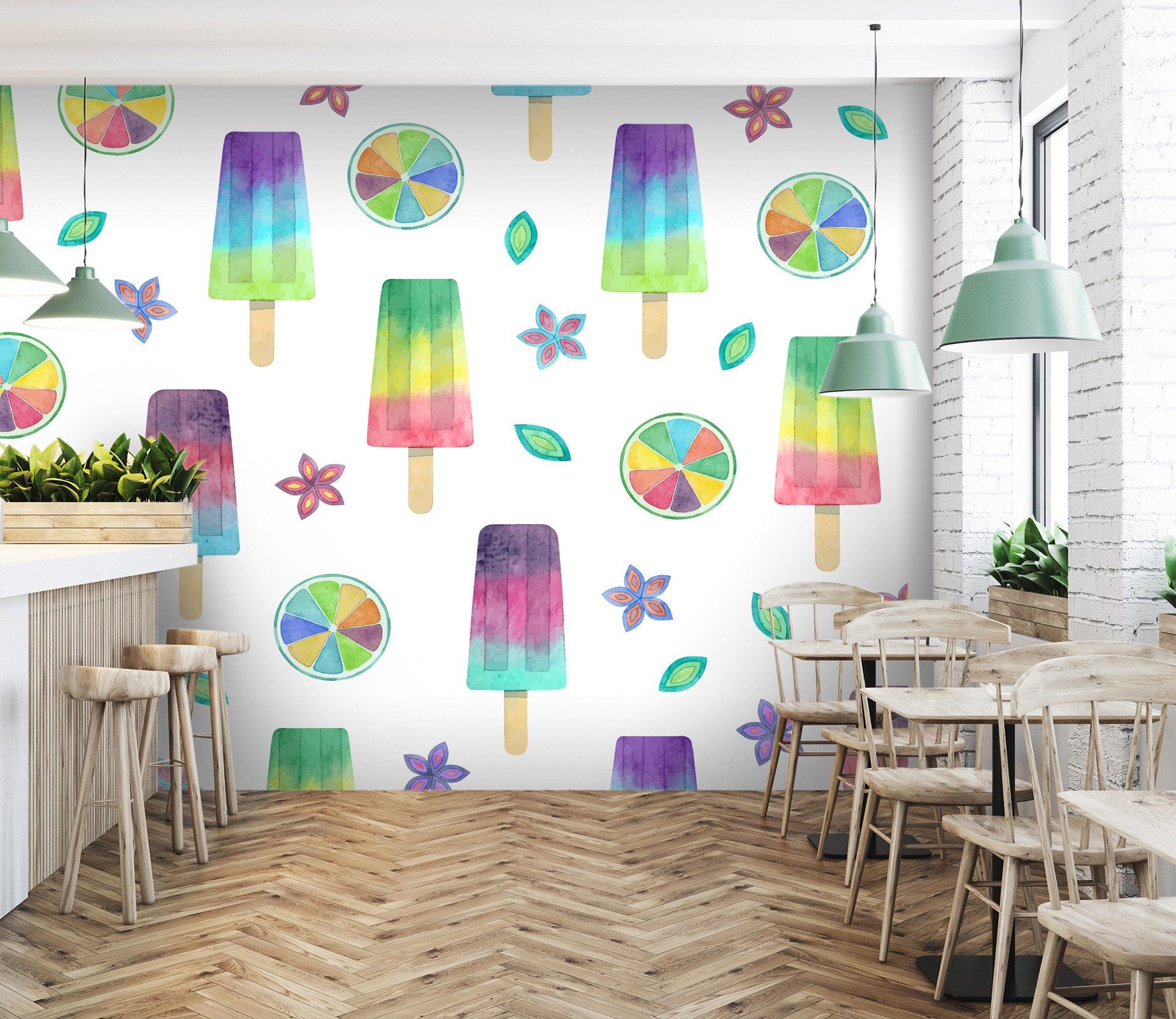 3D Gradient Ice Cream 1231 Wallpaper AJ Wallpaper 2 