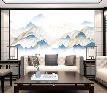 3D Line Mountain 338 Wall Murals Wallpaper AJ Wallpaper 2 