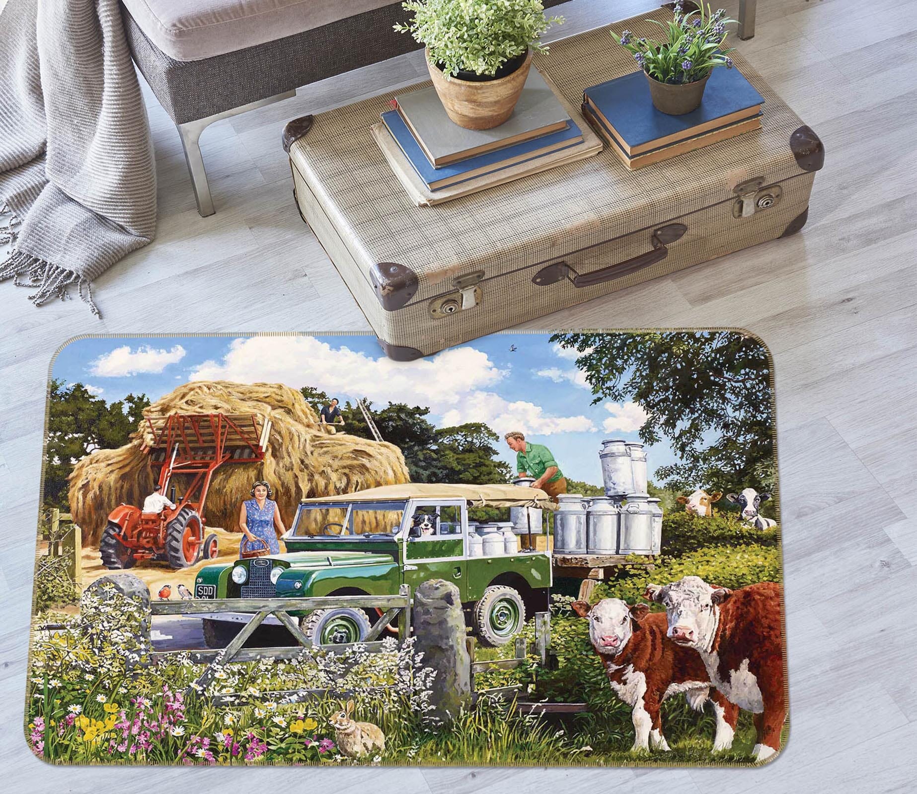3D Collecting The Churns 1064 Trevor Mitchell Rug Non Slip Rug Mat Mat AJ Creativity Home 