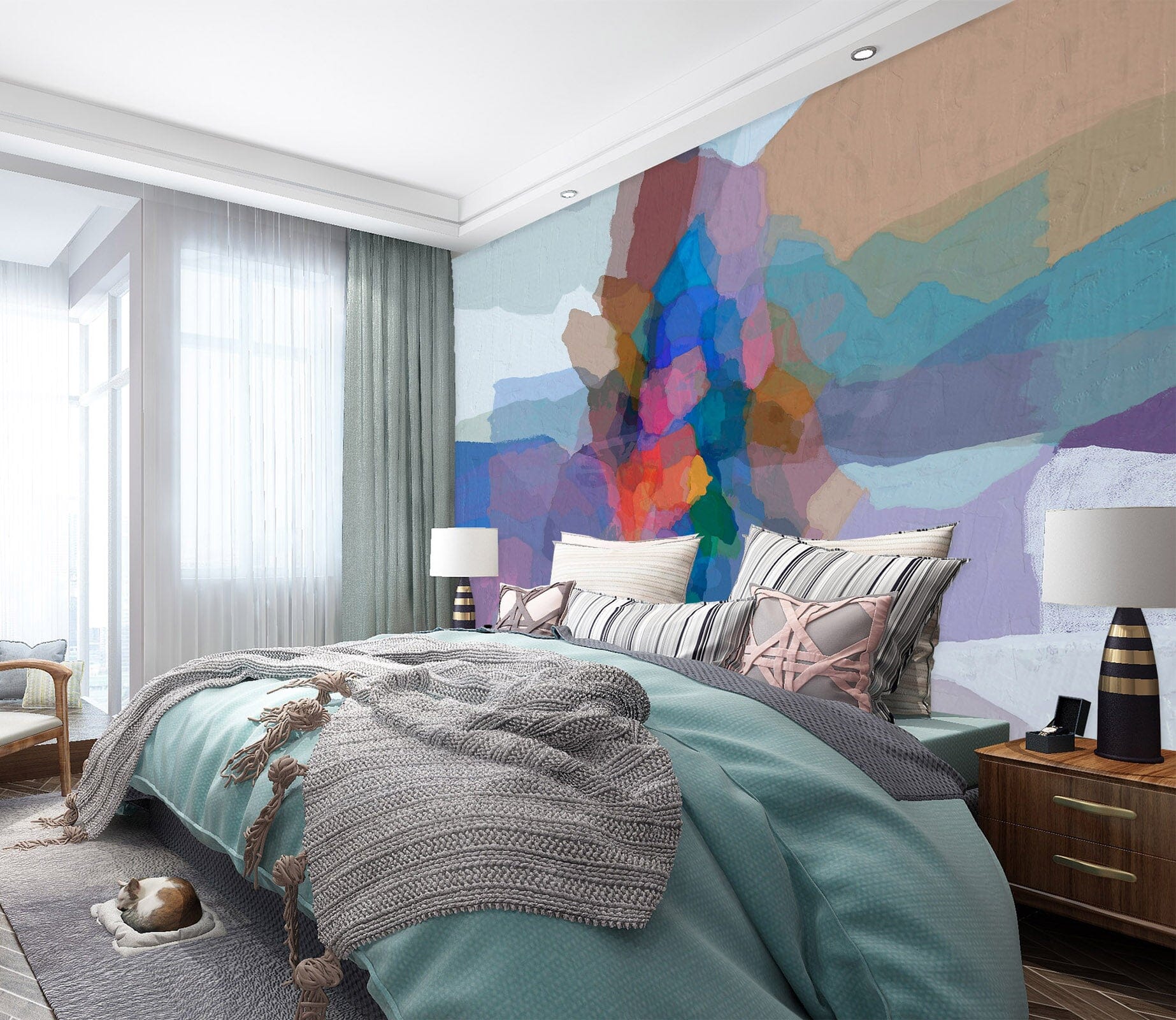 3D Color River 1504 Michael Tienhaara Wall Mural Wall Murals Wallpaper AJ Wallpaper 2 