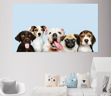 3D Blue Sky Puppy 07 Animal Wall Stickers Wallpaper AJ Wallpaper 2 
