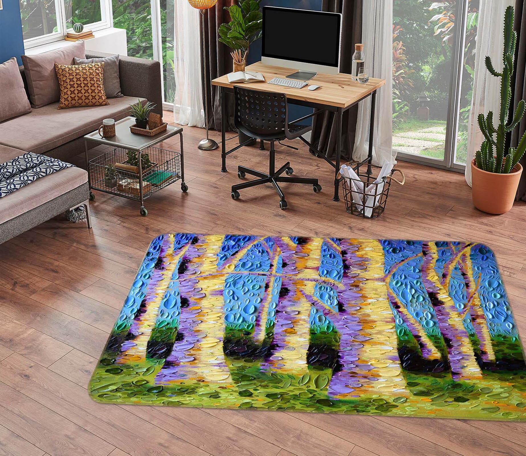 3D The Lyrical Garden 1022 Dena Tollefson Rug Non Slip Rug Mat Mat AJ Creativity Home 