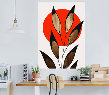 3D Sun Leaves 123 Boris Draschoff Wall Sticker Wallpaper AJ Wallpaper 2 