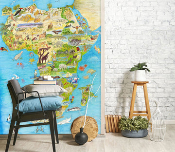 3D Africa Map 1399 Michael Sewell Wall Mural Wall Murals Wallpaper AJ Wallpaper 2 