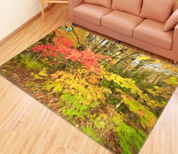 3D Jungle Leaves 62042 Kathy Barefield Rug Non Slip Rug Mat