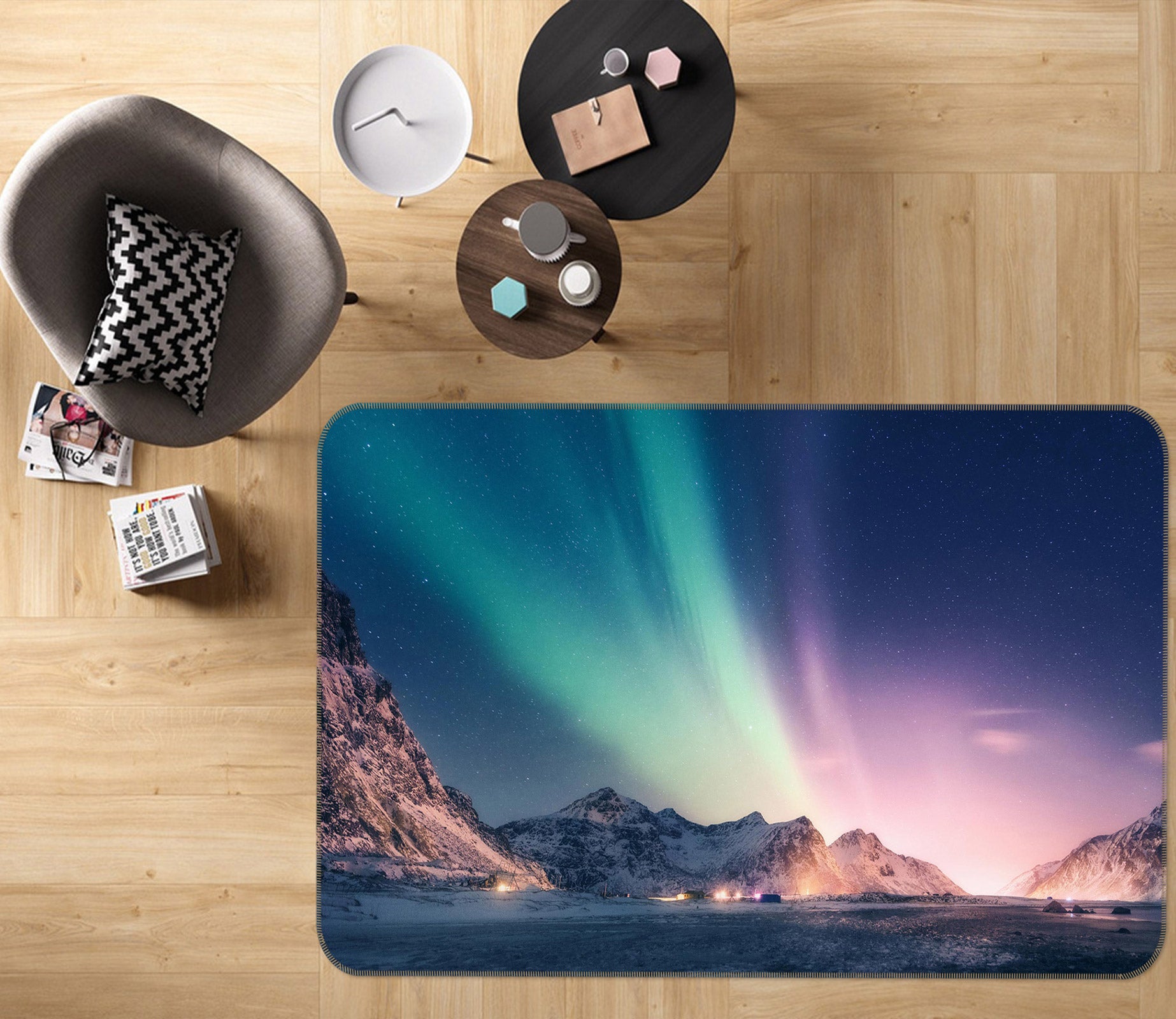 3D Aurora 77198 Non Slip Rug Mat