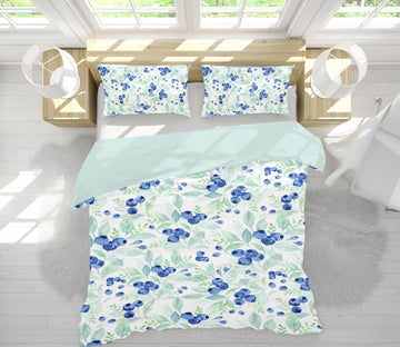 3D Blueberry Fruit 101 Uta Naumann Bedding Bed Pillowcases Quilt