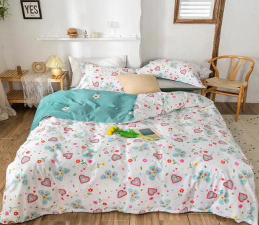 3D Heart Pattern 30311 Bed Pillowcases Quilt