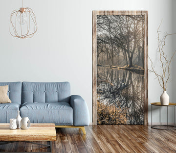 3D Creek Tree Shadow 106135 Assaf Frank Door Mural