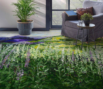 3D Flower Bush 9551 Allan P. Friedlander Floor Mural