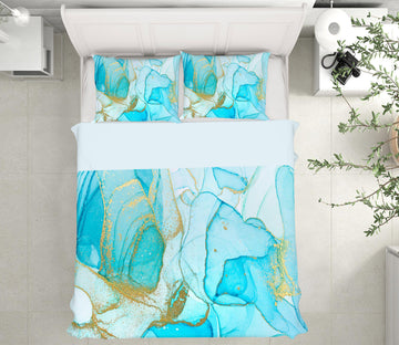 3D Light Blue Texture 59140 Bed Pillowcases Quilt