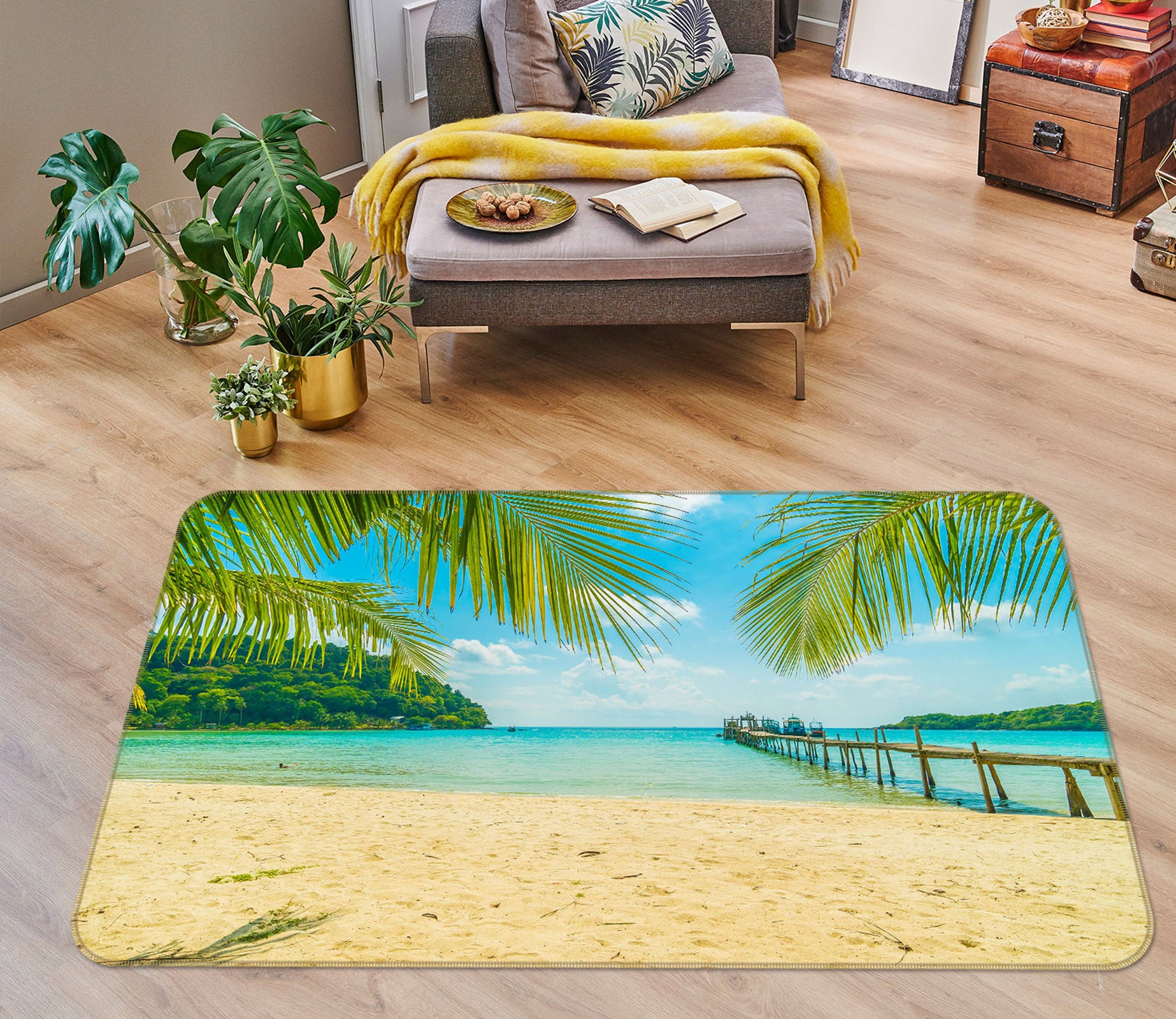 3D Seaside 31095 Non Slip Rug Mat
