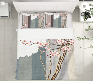 3D Plum Blossom 12083 Bed Pillowcases Quilt