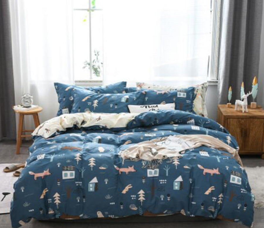 3D Forest Pattern 40008 Bed Pillowcases Quilt