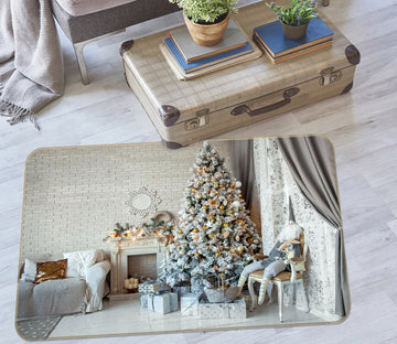 3D Christmas Tree 34214 Non Slip Rug Mat