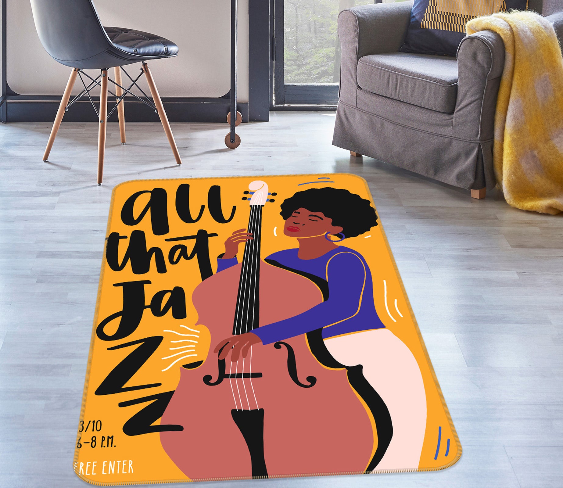 3D Cello 37107 Non Slip Rug Mat