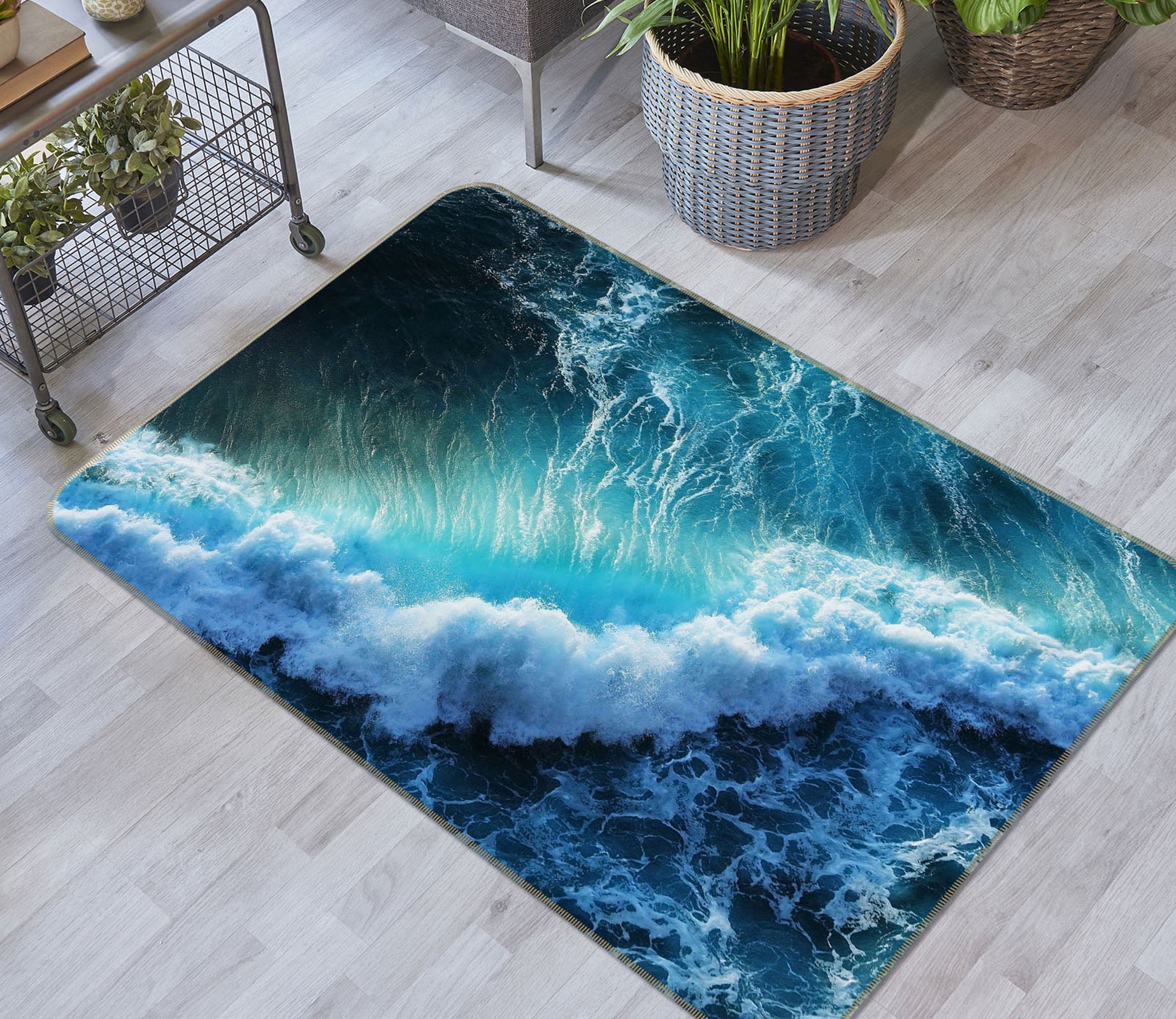 3D Waves 36009 Non Slip Rug Mat