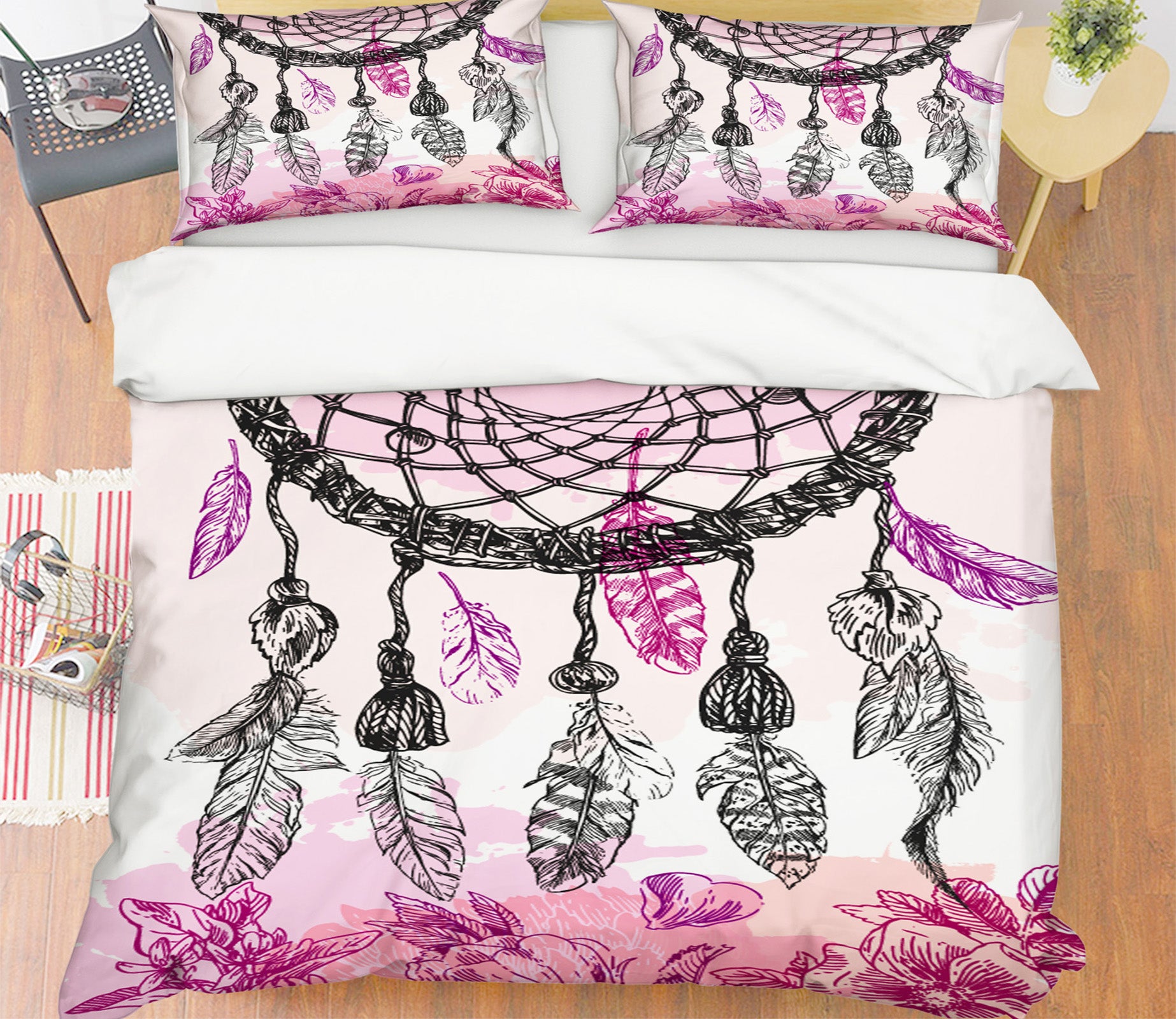 3D Dream Catcher Purple 14221 Bed Pillowcases Quilt