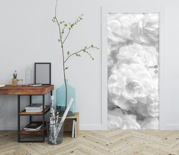 3D White Petal 5082 Assaf Frank Door Mural