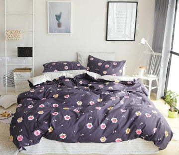 3D Pink Flowers 20290 Bed Pillowcases Quilt