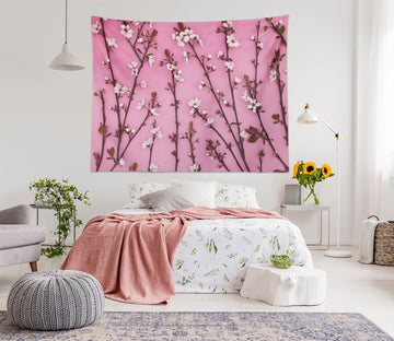 3D Pink Peach Blossom 1014 Assaf Frank Tapestry Hanging Cloth Hang