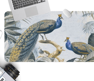 3D Crown Peacock 993 Andrea Haase Desk Mat