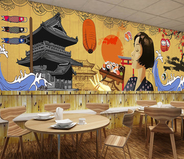 3D Girl Pavilion 3019 Wall Murals Wallpaper AJ Wallpaper 2 