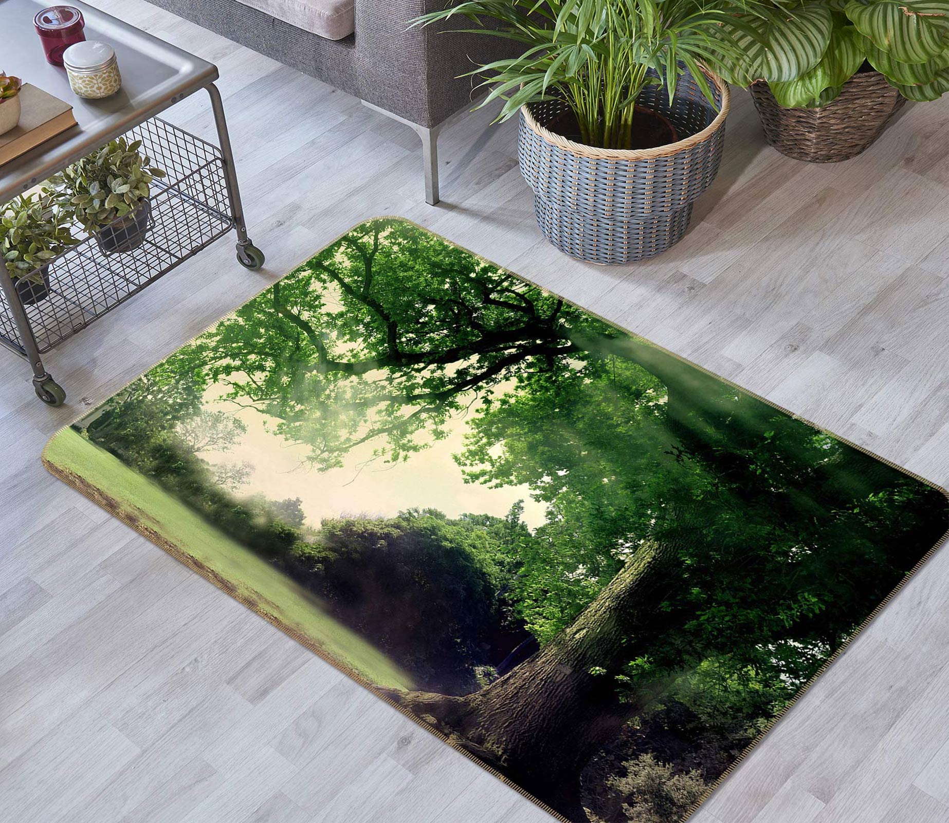 3D Trees 75175 Non Slip Rug Mat