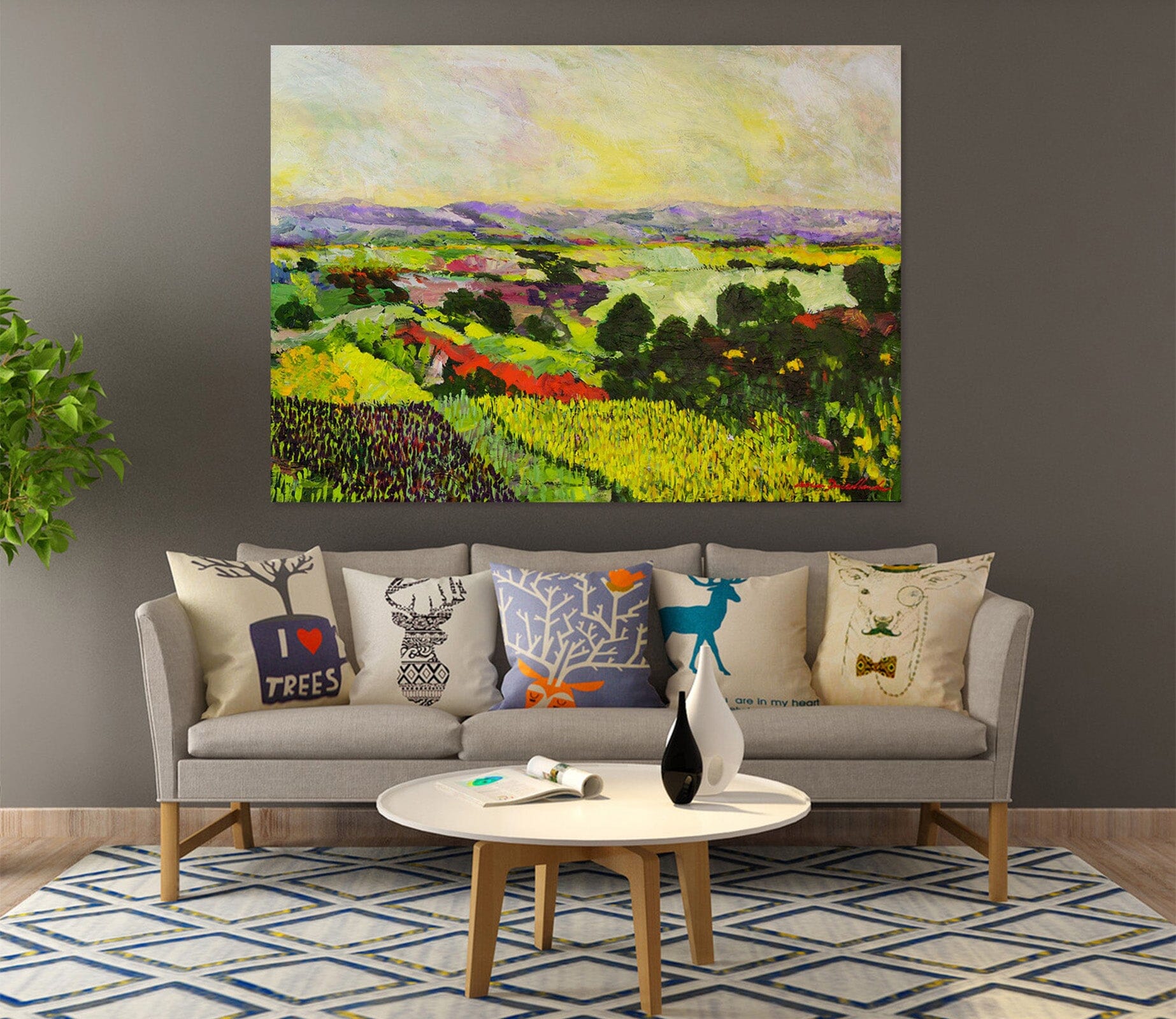 3D Colored Valley 209 Allan P. Friedlander Wall Sticker Wallpaper AJ Wallpaper 2 