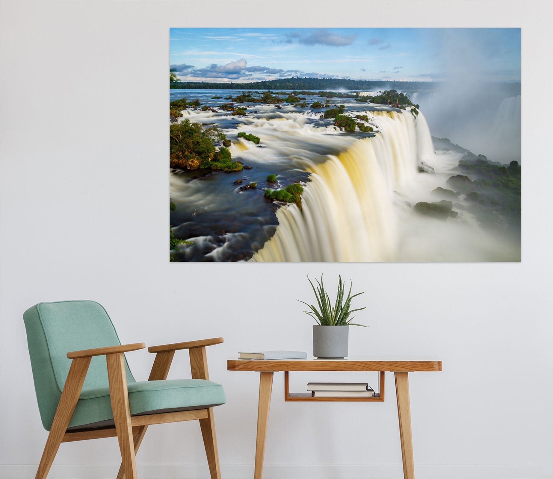 3D Ferocious Waterfall 1064 Wall Sticker Wallpaper AJ Wallpaper 2 