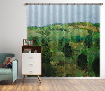 3D Green Forest 202 Allan P. Friedlander Curtain Curtains Drapes Curtains AJ Creativity Home 